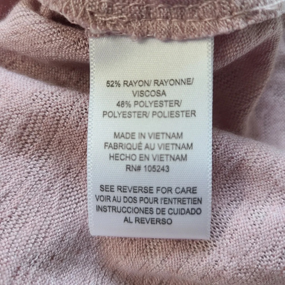 Bobeau NWT Pink Side Tie Rayon Plus Knit Top Barbiecore Pink 4X - Picture 7 of 7